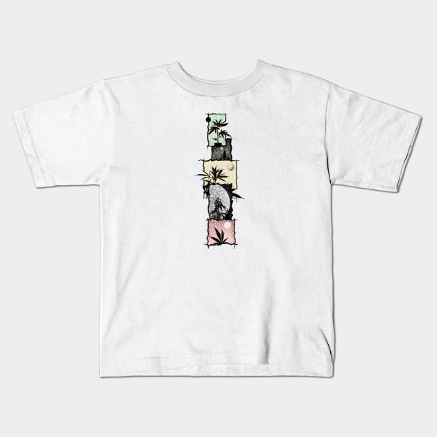 Weed Tower Kids T-Shirt by Bongonation